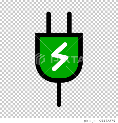 充電插座圖標。充電插頭圖標。向量。 充電插座圖標。充電插頭圖標。向量。 95312875