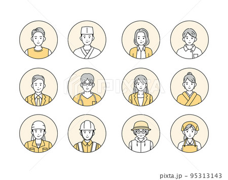 employees working icons
