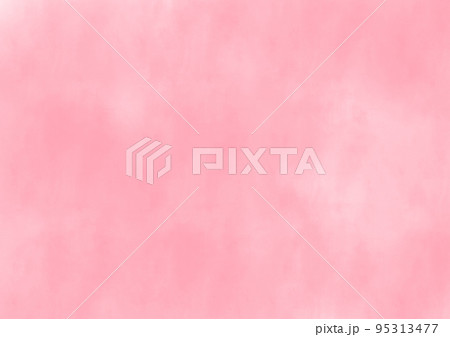 やわらかいピンクの水彩風の背景素材 やわらかいピンクの水彩風の背景素材 95313477
