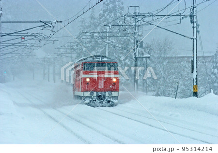 信越本線　黒姫ー妙高高原　JR東日本　DD53-2（長岡）　特殊排雪列車　特雪 95314214