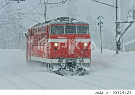信越本線　黒姫ー妙高高原　JR東日本　DD53-2（長岡）　特殊排雪列車　特雪 95314223