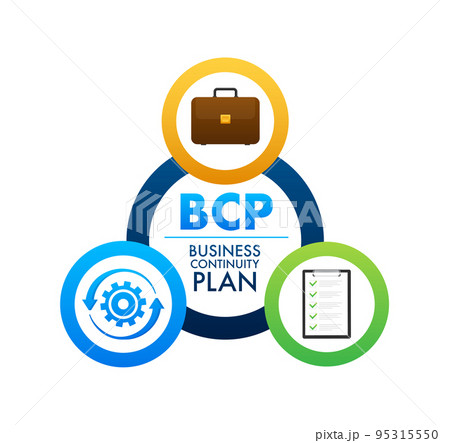 BCP - business continuity Plan business concept. Vector stock illustration. BCP - business continuity Plan business concept. Vector stock illustration. 95315550