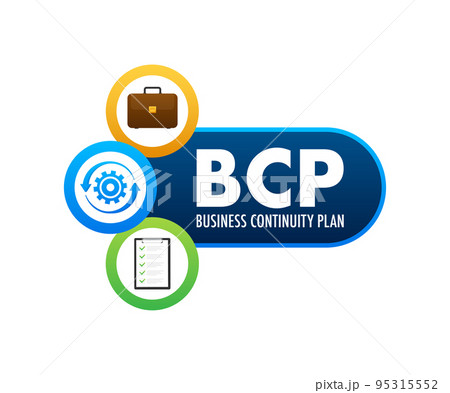 BCP - business continuity Plan business concept. Vector stock illustration. 95315552