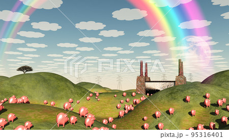 Pigs move like lemmings Pigs move like lemmings 95316401