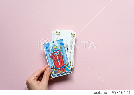 The classic card of Rider Waite deck The classic card of Rider Waite deck 95316471