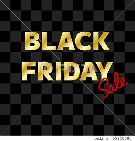 ブラックフライデーの広告テンプレート　正方形 95319696