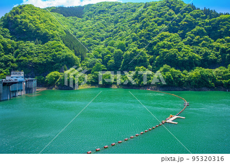 秩父湖 二瀬ダム 初夏の風景 秩父湖 二瀬ダム 初夏の風景 95320316