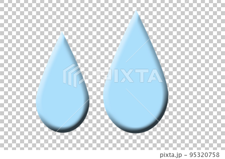 眼淚/汗水情感圖標淡藍色 眼淚/汗水情感圖標淡藍色 95320758