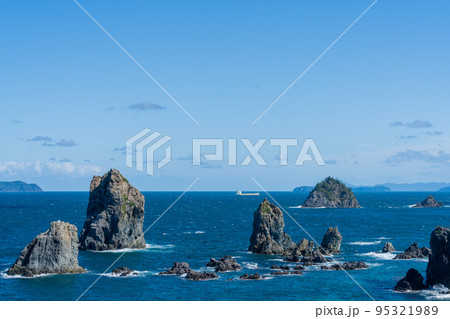 《山口県》青海島（おおみじま）　長門市 95321989