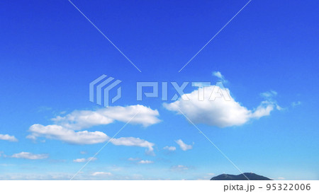 秋空と須磨アルプス 【横構図】 95322006