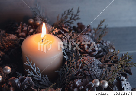 クリスマスキャンドル クリスマスキャンドル 95322373