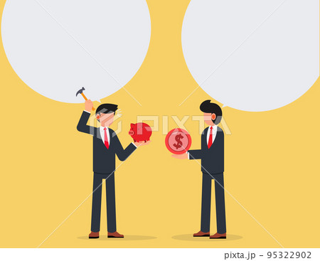 Helping hand, support business concept. businessman give ideas for desperate people Helping hand, support business concept. businessman give ideas for desperate people 95322902