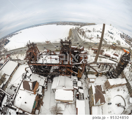 Demidov's old plant in Nizhny Tagil, Russia. Aerial view Demidov's old plant in Nizhny Tagil, Russia. Aerial view 95324850