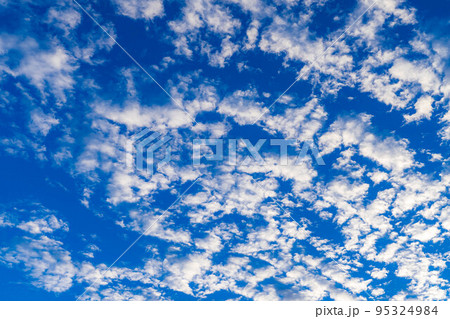 【空素材】青空とうろこ雲【長野県】 95324984