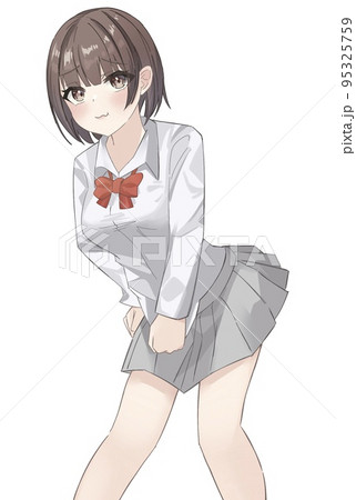 困った女子高生　リボンあり 95325759