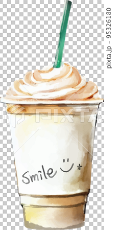 ホットドリンクの水彩風ベクターイラスト 95326180