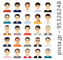 中年の男性のアバターアイコン　正面 95326248