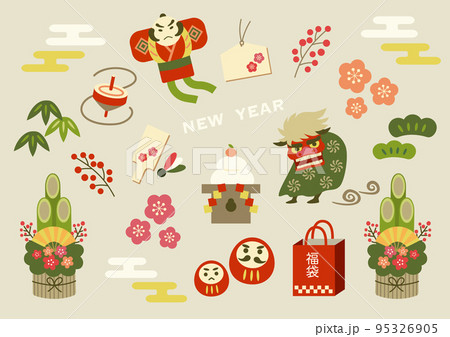 新年のイラストセット 95326905