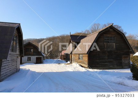 北海道 十勝地方 牧場のある風景 北海道 十勝地方 牧場のある風景 95327033