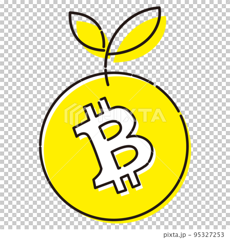 シンプルなビットコインキャッシュ（BCH）育てるイメージのアイコン 95327253
