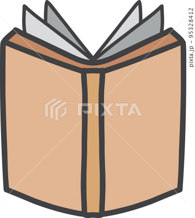 Hand Drawn open book illustration 95328412