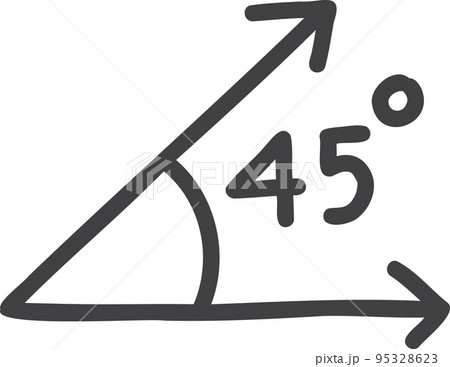 Hand Drawn 45 angle illustration Hand Drawn 45 angle illustration 95328623