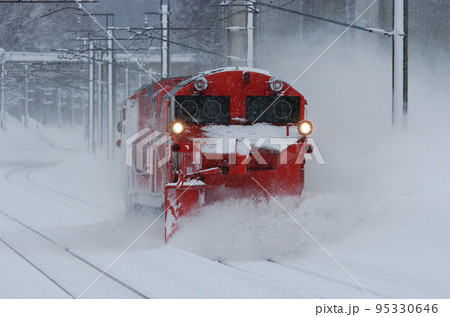 信越本線 黒姫ー妙高高原 JR東日本 DE15-2505(長野) 複線型 排雪列車 ラッセル 信越本線 黒姫ー妙高高原 JR東日本 DE15-2505(長野) 複線型 排雪列車 ラッセル 95330646