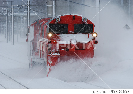 信越本線 黒姫ー妙高高原 JR東日本 DE15-2505(長野) 複線型 排雪列車 ラッセル 信越本線 黒姫ー妙高高原 JR東日本 DE15-2505(長野) 複線型 排雪列車 ラッセル 95330653