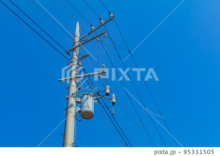 【イメージ素材】電柱 【イメージ素材】電柱 95331505