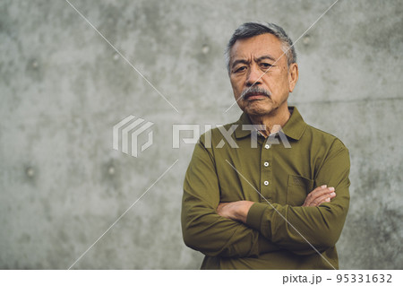 白髪の70代男性 白髪の70代男性 95331632