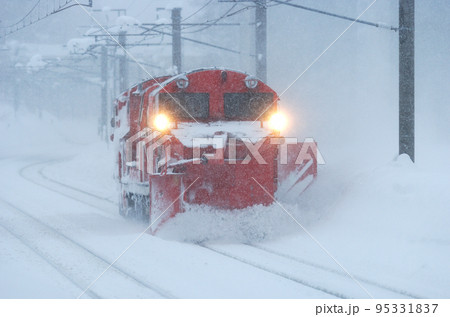 信越本線 黒姫ー妙高高原 JR東日本 DE15-2505(長野) 複線型 排雪列車 ラッセル 信越本線 黒姫ー妙高高原 JR東日本 DE15-2505(長野) 複線型 排雪列車 ラッセル 95331837