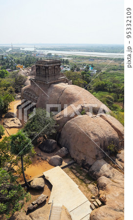 View of Olakannesvara Temple From Top of a Lighthouse, Mahabalipuram, Tamilnadu, India View of Olakannesvara Temple From Top of a Lighthouse, Mahabalipuram, Tamilnadu, India 95332109
