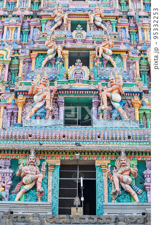 Carved Idols on  Gopuram of Nataraja Temple, Chidambaram, Tamil Nadu, India 95332253