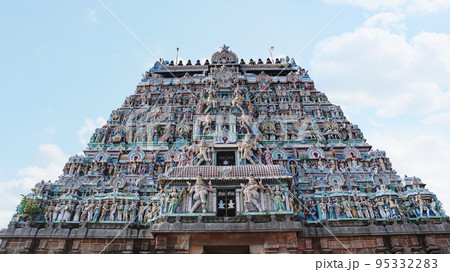 View of South Gopuram of Nataraja Temple, Chidambaram, Tamilnadu, India 95332283