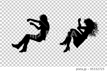 倒下的人剪影 倒下的人剪影 95332725