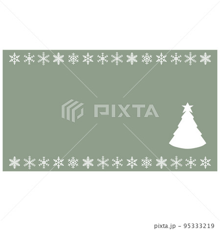 クリスマスツリーのシルエット背景イラスト クリスマスツリーのシルエット背景イラスト 95333219