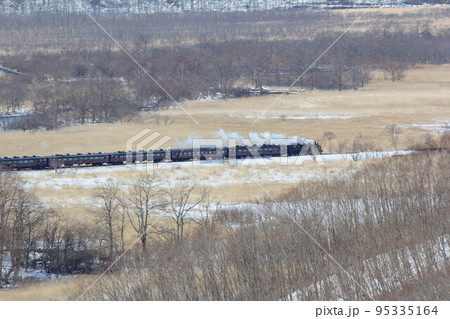雌阿寒岳と阿寒富士(北海道・サルボ展望台) 雌阿寒岳と阿寒富士(北海道・サルボ展望台) 95335164