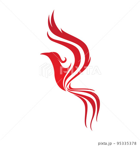 Phoenix Vector Icon Illustration 95335378