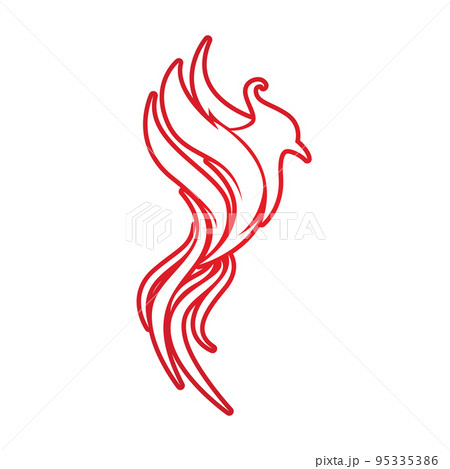 Phoenix Vector Icon Illustration 95335386