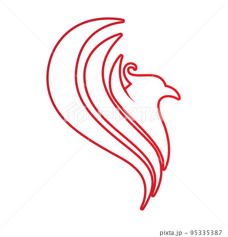 Phoenix Vector Icon Illustration 95335387