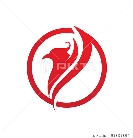 Phoenix Vector Icon Illustration 95335394