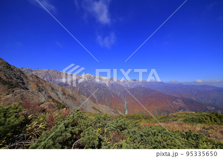 白馬連峰 白馬八方尾根にて 白馬連峰 白馬八方尾根にて 95335650