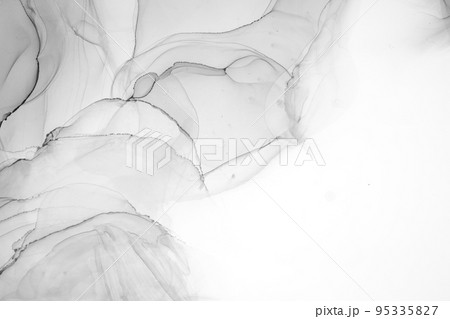 Marble ink abstract art from exquisite original painting for abstract background 95335827