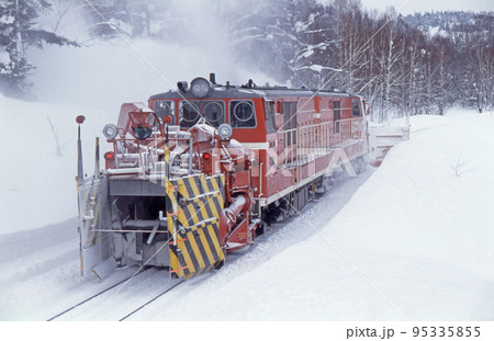 深名線 JR北海道 DD14（旭川） 特殊排雪列車 特雪の写真素材