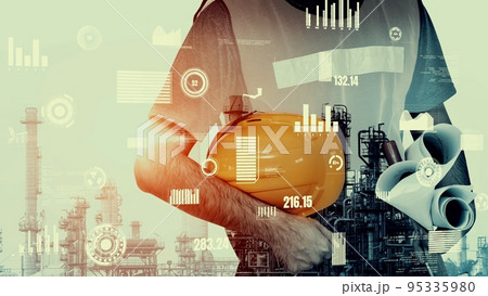 Future factory plant and inventive energy industry concept Future factory plant and inventive energy industry concept 95335980
