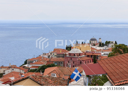 Muslim Khalil Bey Mosque and greek orthodox Christian Holy Church Muslim Khalil Bey Mosque and greek orthodox Christian Holy Church 95336066