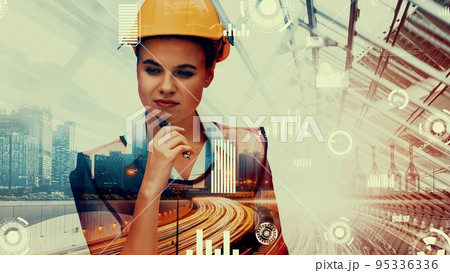 Future building construction and inventive engineering project 95336336