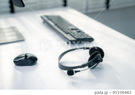 Essential equipment concept for competent online operators. 95336962