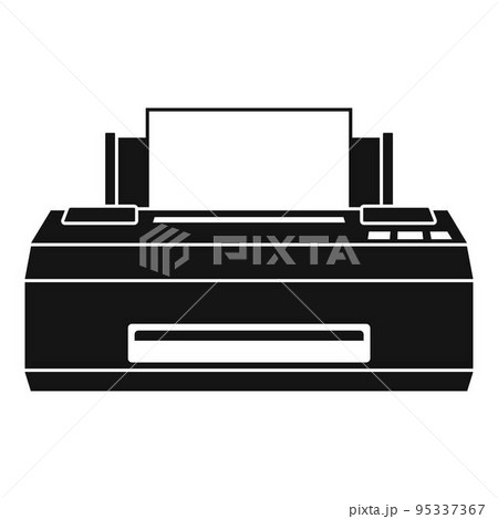 Old printer icon. Simple illustration of old printer vector icon for web design isolated on white background 95337367