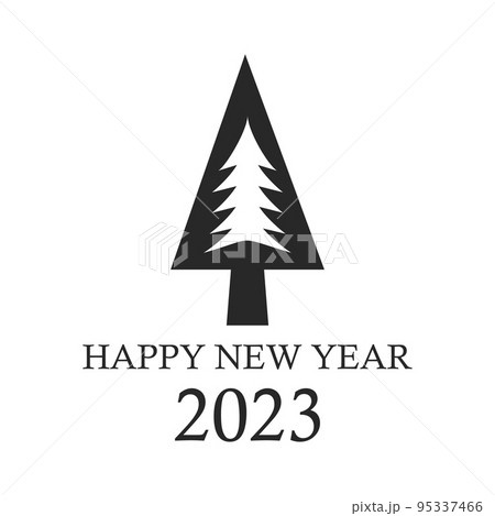 Abstract Christmas tree, holiday symbol christmas, new year 2023 - Vector Abstract Christmas tree, holiday symbol christmas, new year 2023 - Vector 95337466